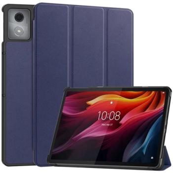 Tok álló, bőr hatású (aktív FLIP, oldalra nyíló, TRIFOLD, asztali tartó) SÖTÉTKÉK Lenovo Tab K11 Plus (TB352) kép