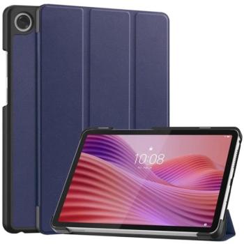 Tok álló, bőr hatású (aktív FLIP, oldalra nyíló, TRIFOLD, asztali tartó) SÖTÉTKÉK Lenovo Tab One (TB-305FU) kép