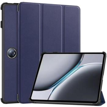 Tok álló, bőr hatású (aktív FLIP, oldalra nyíló, TRIFOLD, asztali tartó) SÖTÉTKÉK OnePlus Pad 2 kép