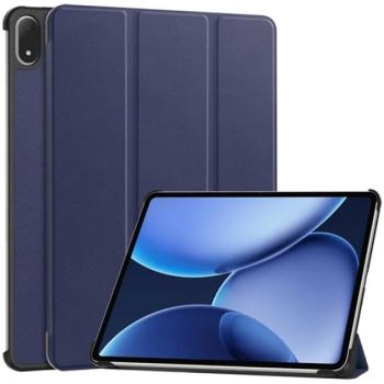Tok álló, bőr hatású (aktív FLIP, oldalra nyíló, TRIFOLD, asztali tartó) SÖTÉTKÉK OnePlus Pad 3 kép
