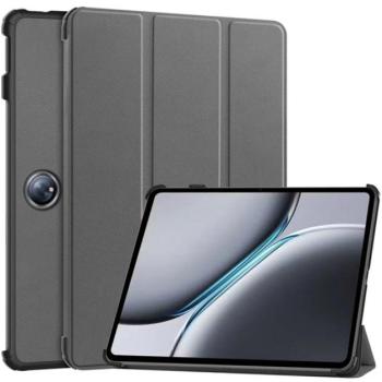 Tok álló, bőr hatású (aktív FLIP, oldalra nyíló, TRIFOLD, asztali tartó) SÖTÉTSZÜRKE OnePlus Pad 2 kép