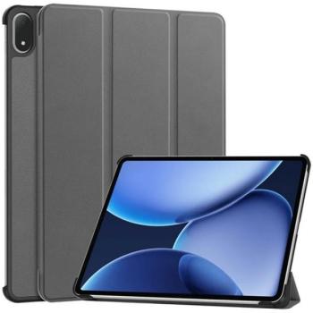 Tok álló, bőr hatású (aktív FLIP, oldalra nyíló, TRIFOLD, asztali tartó) SÖTÉTSZÜRKE OnePlus Pad 3 kép