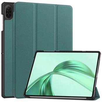 Tok álló, bőr hatású (aktív FLIP, oldalra nyíló, TRIFOLD, asztali tartó) SÖTÉTZÖLD Honor Pad X8a kép