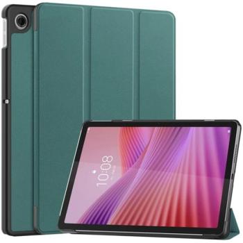Tok álló, bőr hatású (aktív FLIP, oldalra nyíló, TRIFOLD, asztali tartó) SÖTÉTZÖLD Lenovo Tab 10.1 (TB-311FU) kép
