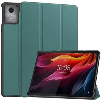 Tok álló, bőr hatású (aktív FLIP, oldalra nyíló, TRIFOLD, asztali tartó) SÖTÉTZÖLD Lenovo Tab K11 Plus (TB352) kép