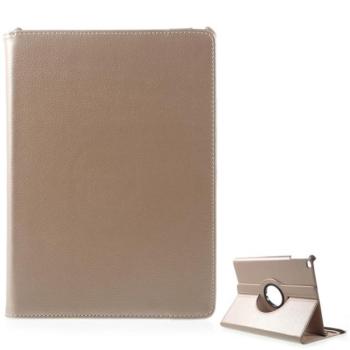 Tok álló, bőr hatású (FLIP, asztali tartó, 360°) ARANY Apple IPAD 9.7 (2018), IPAD 9.7 (2017) kép