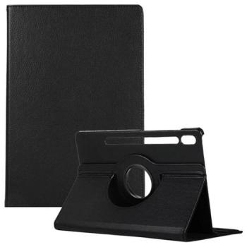 Tok álló, bőr hatású (FLIP, asztali tartó, 360°) FEKETE Samsung Galaxy Tab S10 FE Plus WIFI (SM-X626), Galaxy Tab S10 FE Plus LTE (SM-X620) kép