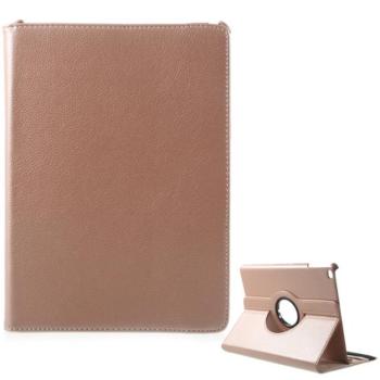 Tok álló, bőr hatású (FLIP, asztali tartó funkció, 360°-ban forgatható) ROZÉARANY Apple IPAD 9.7 (2018), Apple IPAD 9.7 (2017) kép