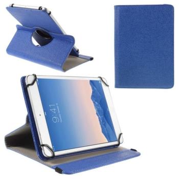 Tok álló, bőr hatású (FLIP, asztali tartó funkció, univerzális, 360°-ban forgatható, 9-10&quot; méret) SÖTÉTKÉK Samsung Galaxy Tab A 10.1 S-Pen LTE (2016) SM-P585, Lenovo Yoga Smart 10.1 kép