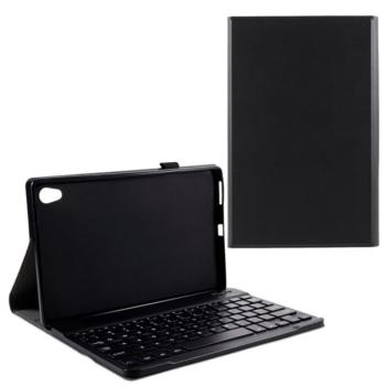 Tok álló, bőr hatású (FLIP, bluetooth billentyűzet, asztali tartó funkció) FEKETE Lenovo Tab M10 HD (TB-X306F) kép