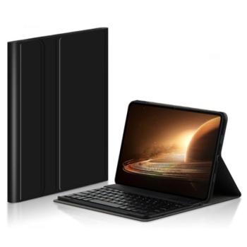 Tok álló, bőr hatású (FLIP, bluetooth billentyűzet, asztali tartó funkció, QWERTY, angol nyelvű) FEKETE OnePlus Pad kép