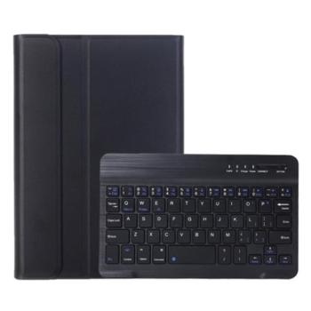 Tok álló, bőr hatású (FLIP, bluetooth billentyűzet, asztali tartó funkció, QWERTY, angol nyelvű, S Pen tartó) FEKETE Samsung Galaxy Tab A9 LTE (SM-X115), Galaxy Tab A9 WIFI (SM-X110) kép