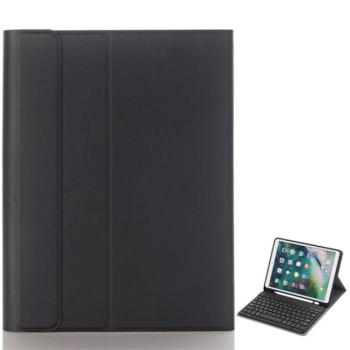 Tok álló, bőr hatású (FLIP, bluetooth billentyűzet, asztali tartó, QWERTY, angol nyelvű, érintőceruza tartó) FEKETE Apple IPAD 10.2 (2019), Apple IPAD 10.2 (2020), Apple IPAD 10.2 (2021) kép