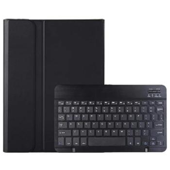 Tok álló, bőr hatású (FLIP, bluetooth billentyűzet, asztali tartó, QWERTY, angol nyelvű) FEKETE Lenovo Tab 10.1 (TB-311FU) kép
