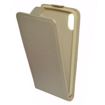 Tok álló, bőr hatású (FLIP, lefelé nyíló, szilikon tartó) ARANY Apple iPhone XS 5.8, Apple iPhone X 5.8 kép