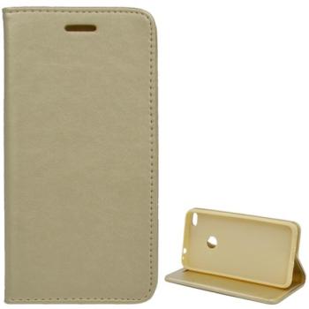 Tok álló, bőr hatású (FLIP, oldalra nyíló, asztali tartó funkció) ARANY Huawei P9 Lite (2017) kép