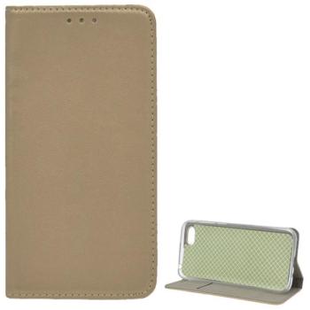 Tok álló, bőr hatású (FLIP, oldalra nyíló, asztali tartó funkció) ARANY Huawei Y5 2018 (Y5 Prime 2018), Honor 7S kép