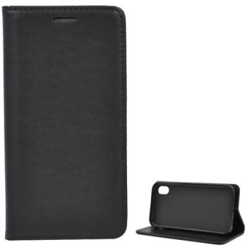 Tok álló, bőr hatású (FLIP, oldalra nyíló, asztali tartó funkció) FEKETE Apple iPhone XR 6.1 kép