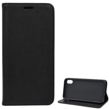 Tok álló, bőr hatású (FLIP, oldalra nyíló, asztali tartó funkció) FEKETE Apple iPhone XS Max 6.5 kép