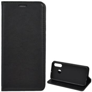 Tok álló, bőr hatású (FLIP, oldalra nyíló, asztali tartó funkció) FEKETE Huawei P30 Lite (Nova 4e) kép
