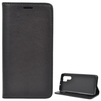 Tok álló, bőr hatású (FLIP, oldalra nyíló, asztali tartó funkció) FEKETE Huawei P30 Pro kép