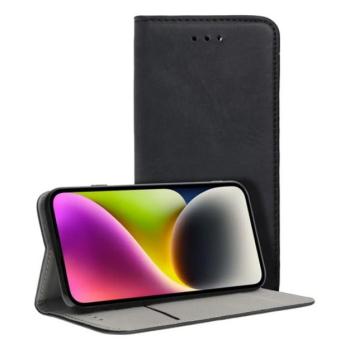 Tok álló, bőr hatású (FLIP, oldalra nyíló, asztali tartó funkció) FEKETE Samsung Galaxy A15 (SM-A155), Galaxy A15 5G (SM-A156) kép