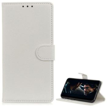 Tok álló, bőr hatású (FLIP, oldalra nyíló, asztali tartó funkció, prémium) FEHÉR Samsung Galaxy S20 Ultra (SM-G988F), Samsung Galaxy S20 Ultra 5G (SM-G988B) kép