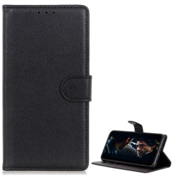 Tok álló, bőr hatású (FLIP, oldalra nyíló, asztali tartó funkció, prémium) FEKETE Apple iPhone 12 mini kép