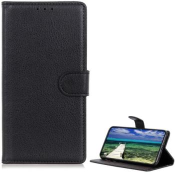 Tok álló, bőr hatású (FLIP, oldalra nyíló, asztali tartó funkció, prémium) FEKETE Motorola Edge 40 Pro kép
