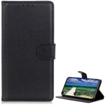 Tok álló, bőr hatású (FLIP, oldalra nyíló, asztali tartó funkció, prémium) FEKETE Motorola Moto G54 5G Power (XT2343) kép
