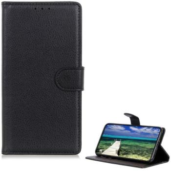 Tok álló, bőr hatású (FLIP, oldalra nyíló, asztali tartó funkció, prémium) FEKETE Nokia G22 kép