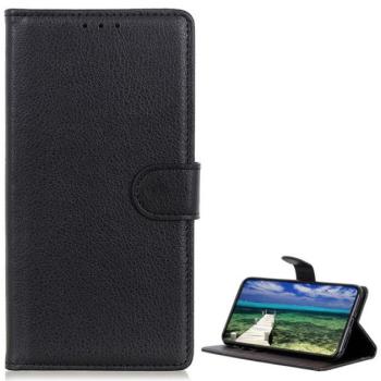 Tok álló, bőr hatású (FLIP, oldalra nyíló, asztali tartó funkció, prémium) FEKETE Nothing Phone (1) kép