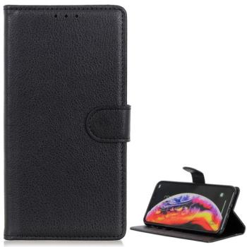 Tok álló, bőr hatású (FLIP, oldalra nyíló, asztali tartó funkció, prémium) FEKETE Samsung Galaxy A40 (SM-A405F) kép