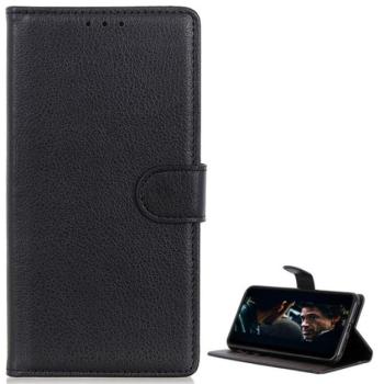 Tok álló, bőr hatású (FLIP, oldalra nyíló, asztali tartó funkció, prémium) FEKETE Samsung Galaxy A71 (SM-A715F) kép