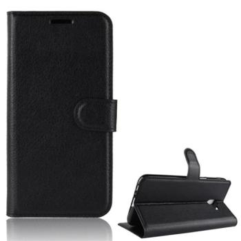 Tok álló, bőr hatású (FLIP, oldalra nyíló, asztali tartó funkció, prémium) FEKETE Samsung Galaxy J6 Plus (SM-J610F) kép