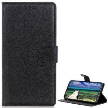 Tok álló, bőr hatású (FLIP, oldalra nyíló, asztali tartó funkció, prémium) FEKETE Samsung Galaxy M23 (SM-M236), Samsung Galaxy M13 (SM-M135) kép