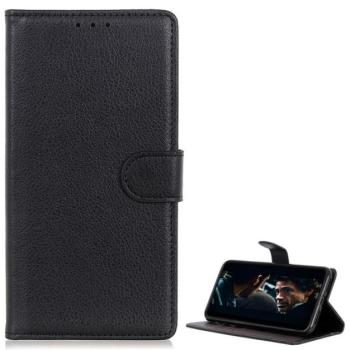 Tok álló, bőr hatású (FLIP, oldalra nyíló, asztali tartó funkció, prémium) FEKETE Samsung Galaxy Note 20 (SM-N980F), Samsung Galaxy Note 20 5G (SM-N981F) kép