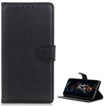 Tok álló, bőr hatású (FLIP, oldalra nyíló, asztali tartó funkció, prémium) FEKETE Samsung Galaxy S20 (SM-G980F), Samsung Galaxy S20 5G (SM-G981U) kép