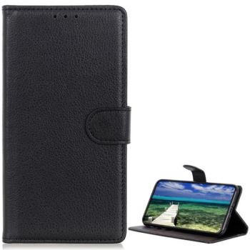 Tok álló, bőr hatású (FLIP, oldalra nyíló, asztali tartó funkció, prémium) FEKETE Samsung Galaxy S23 (SM-S911) kép