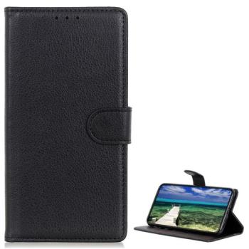 Tok álló, bőr hatású (FLIP, oldalra nyíló, asztali tartó funkció, prémium) FEKETE Samsung Galaxy Xcover 6 Pro (SM-G736) kép