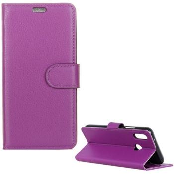 Tok álló, bőr hatású (FLIP, oldalra nyíló, asztali tartó funkció, prémium) LILA Alcatel 5V (OT-5060D) kép