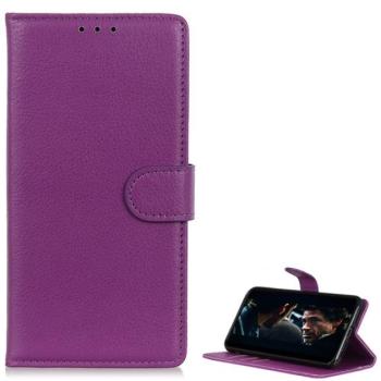Tok álló, bőr hatású (FLIP, oldalra nyíló, asztali tartó funkció, prémium) LILA Apple iPhone 12, Apple iPhone 12 Pro kép