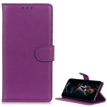 Tok álló, bőr hatású (FLIP, oldalra nyíló, asztali tartó funkció, prémium) LILA Huawei P Smart (2020) kép