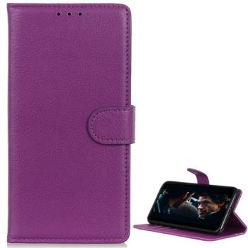Tok álló, bőr hatású (FLIP, oldalra nyíló, asztali tartó funkció, prémium) LILA Huawei Y6 2019 (Y6 Prime 2019) kép