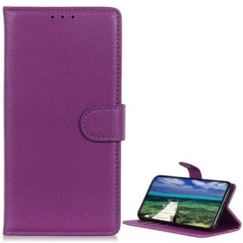 Tok álló, bőr hatású (FLIP, oldalra nyíló, asztali tartó funkció, prémium) LILA Samsung Galaxy S22 5G (SM-S901) kép