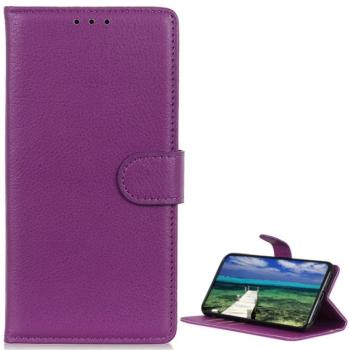 Tok álló, bőr hatású (FLIP, oldalra nyíló, asztali tartó funkció, prémium) LILA Samsung Galaxy S22 Plus 5G (SM-S906) kép