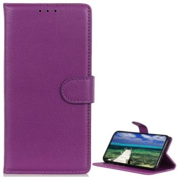 Tok álló, bőr hatású (FLIP, oldalra nyíló, asztali tartó funkció, prémium) LILA Samsung Galaxy S22 Ultra 5G (SM-S908) kép