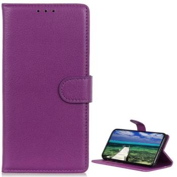 Tok álló, bőr hatású (FLIP, oldalra nyíló, asztali tartó funkció, prémium) LILA Samsung Galaxy S23 Plus (SM-S916) kép