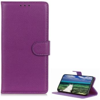 Tok álló, bőr hatású (FLIP, oldalra nyíló, asztali tartó funkció, prémium) LILA Sony Xperia 1 V (XQ-DQ72) kép