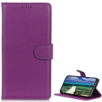 Tok álló, bőr hatású (FLIP, oldalra nyíló, asztali tartó funkció, prémium) LILA Xiaomi Redmi Note 11 4G (Redmi Note 11S) kép